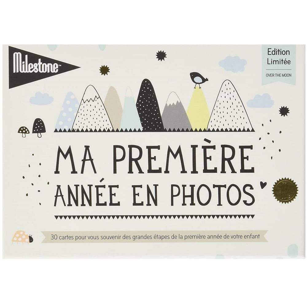 Cartes souvenirs - ma première année over the moon