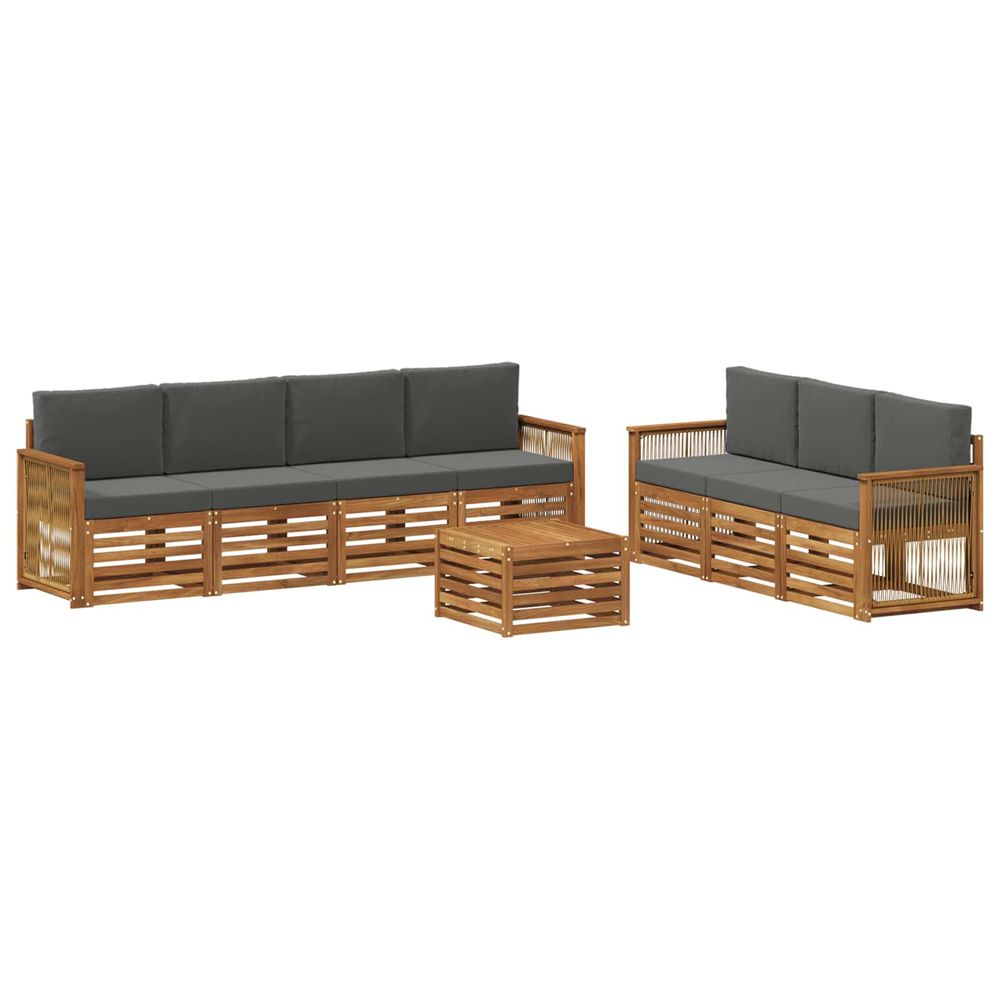 Ensembles de canapés 8 pc bois d'acacia massif