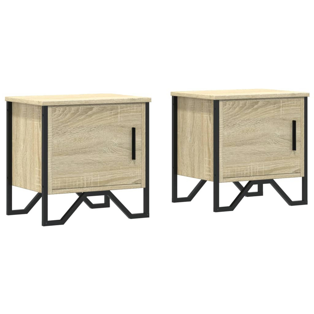 Tables de chevet 2 pcs chêne sonoma 40 x 30 x 40 cm aggloméré