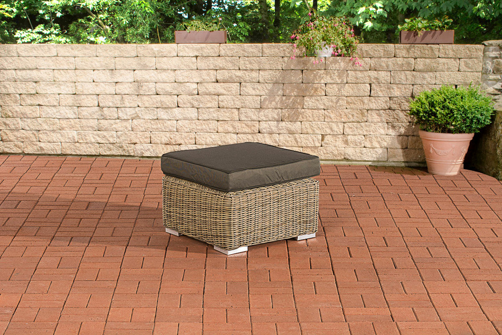 Tabouret bilbao / madère anthracite