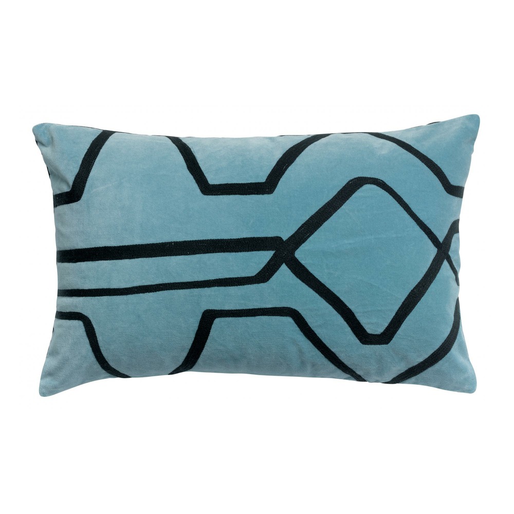 Coussin fara brodé quartz 40 x 65 cm