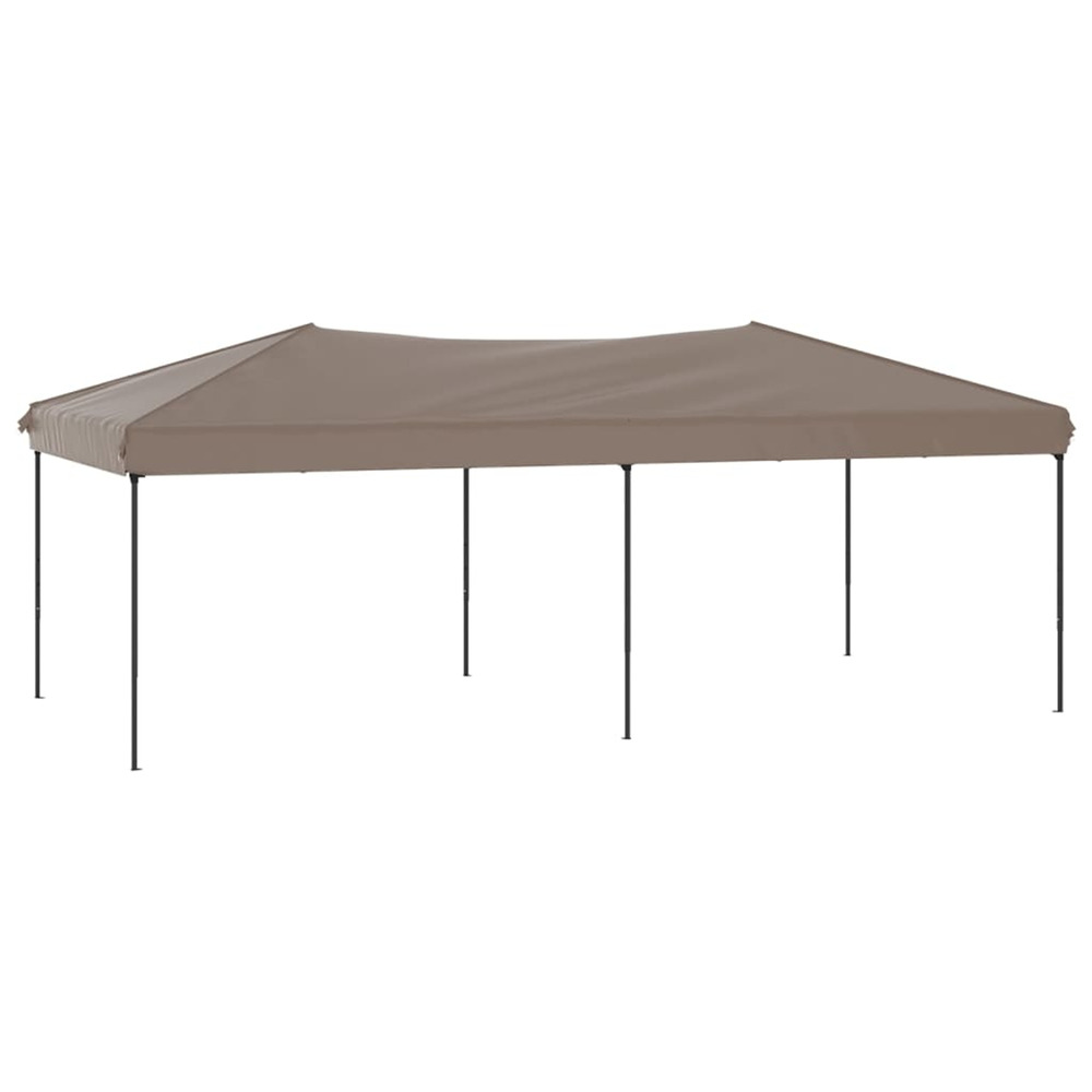 Tente de réception pliable taupe 3x6 m