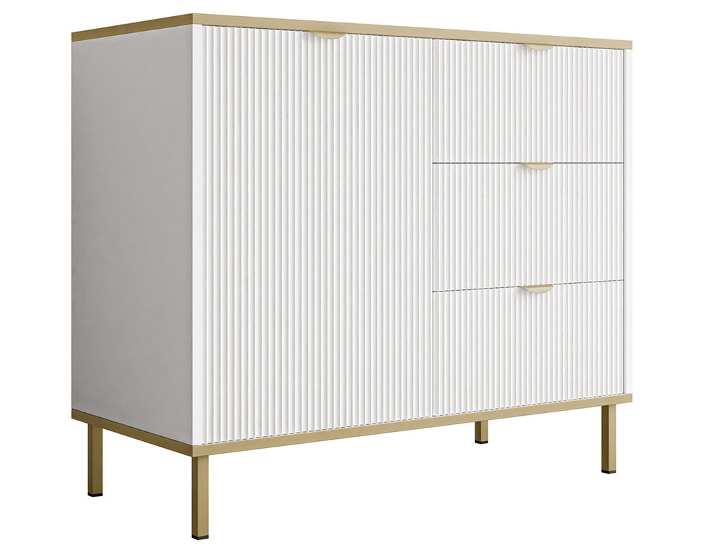 Hope - buffet bas 91 cm - 3 tiroirs et 1 porte