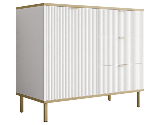 Hope - buffet bas 91 cm - 3 tiroirs et 1 porte