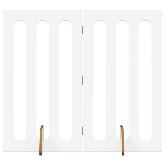 Clôture pliable pour animaux 2 pc blanc 100,5 x 38 x 90 cm