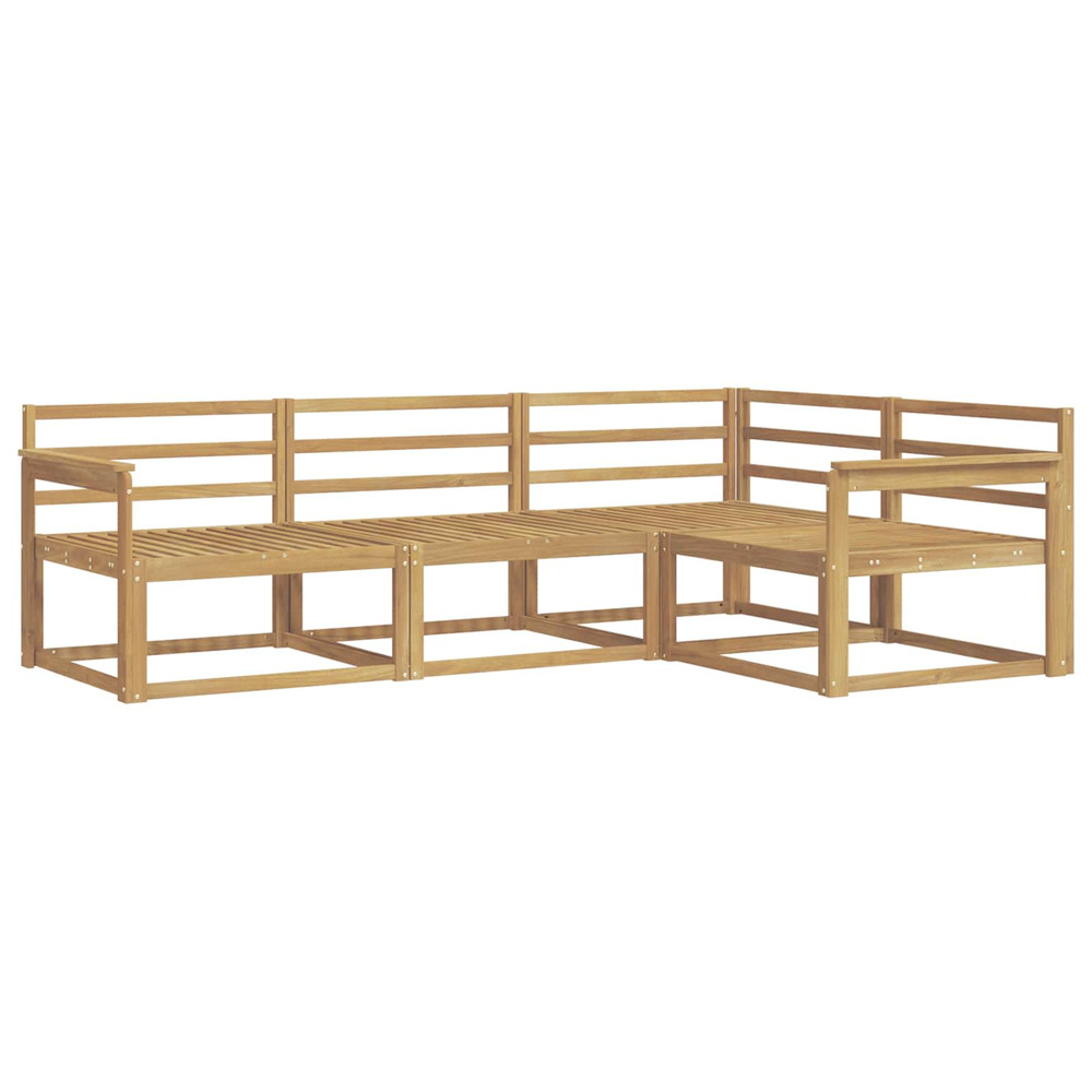 Ensemble de canapés d'extérieur 4 pcs blanc