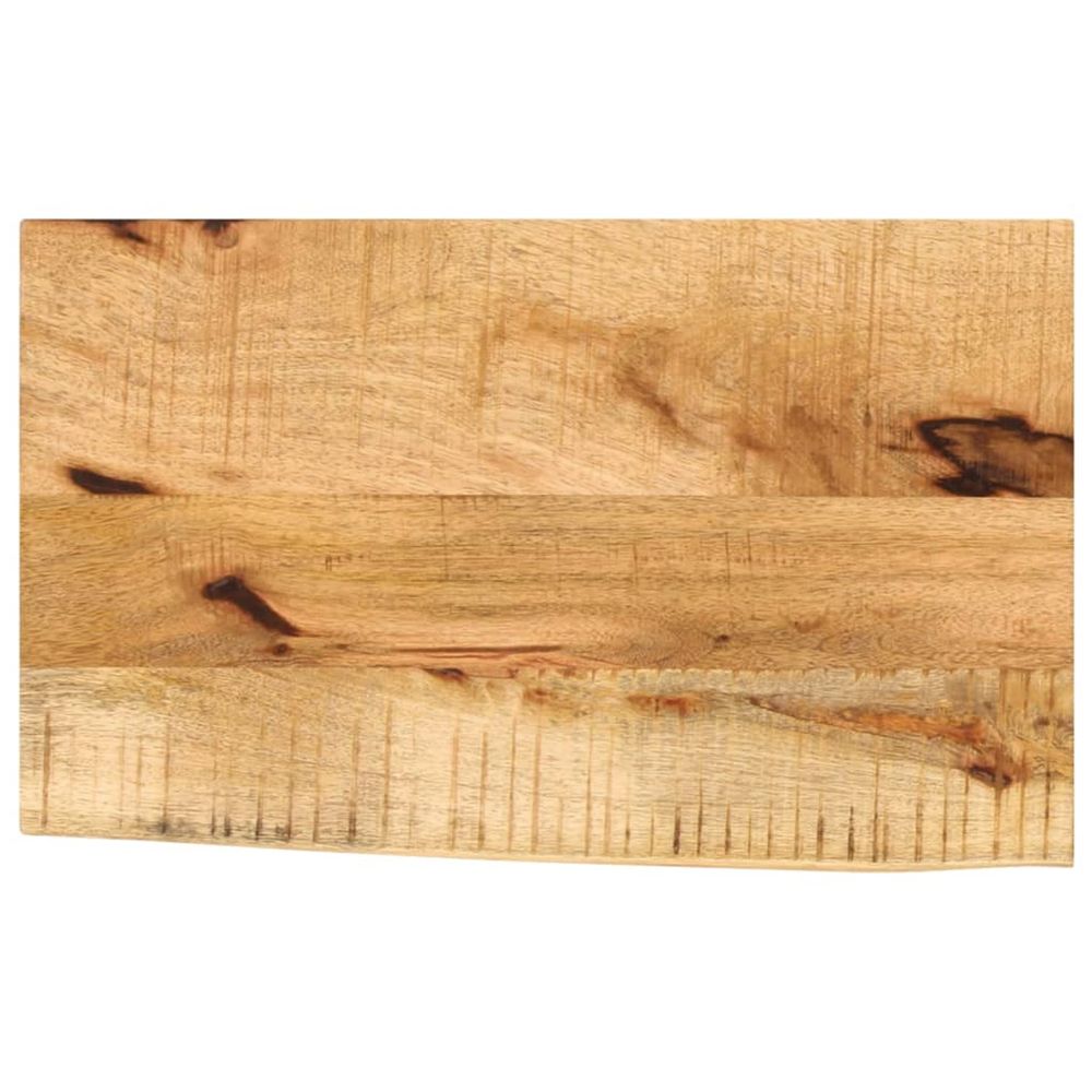 Dessus de table 40x30x2,5 cm bord vif bois massif manguier brut
