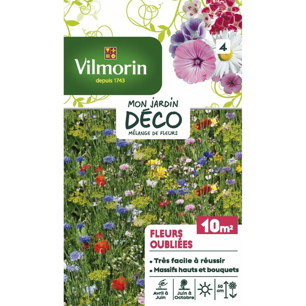 Sachet graines mélange de fleurs oubliées 10m²