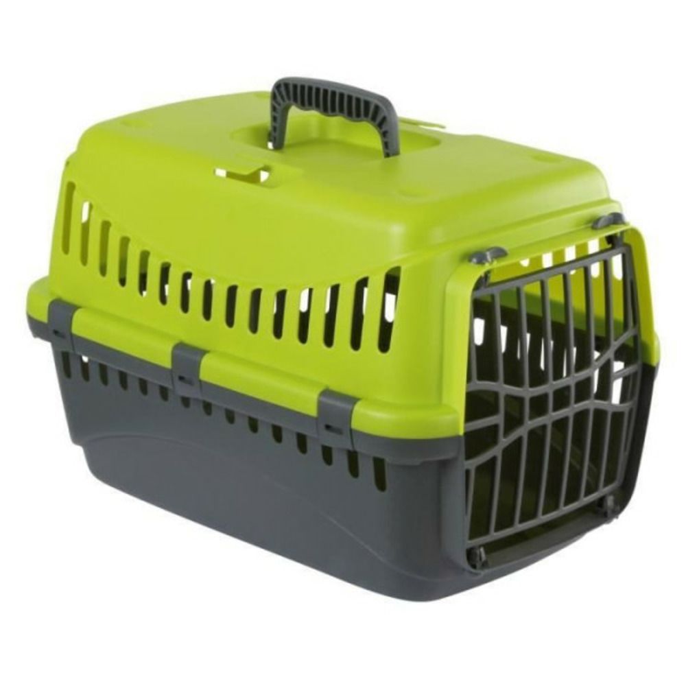Kerbl - box de transport pour chien - kerbl - expedition - pvc haute qualité - 48x32x32cm - vert et gris foncé