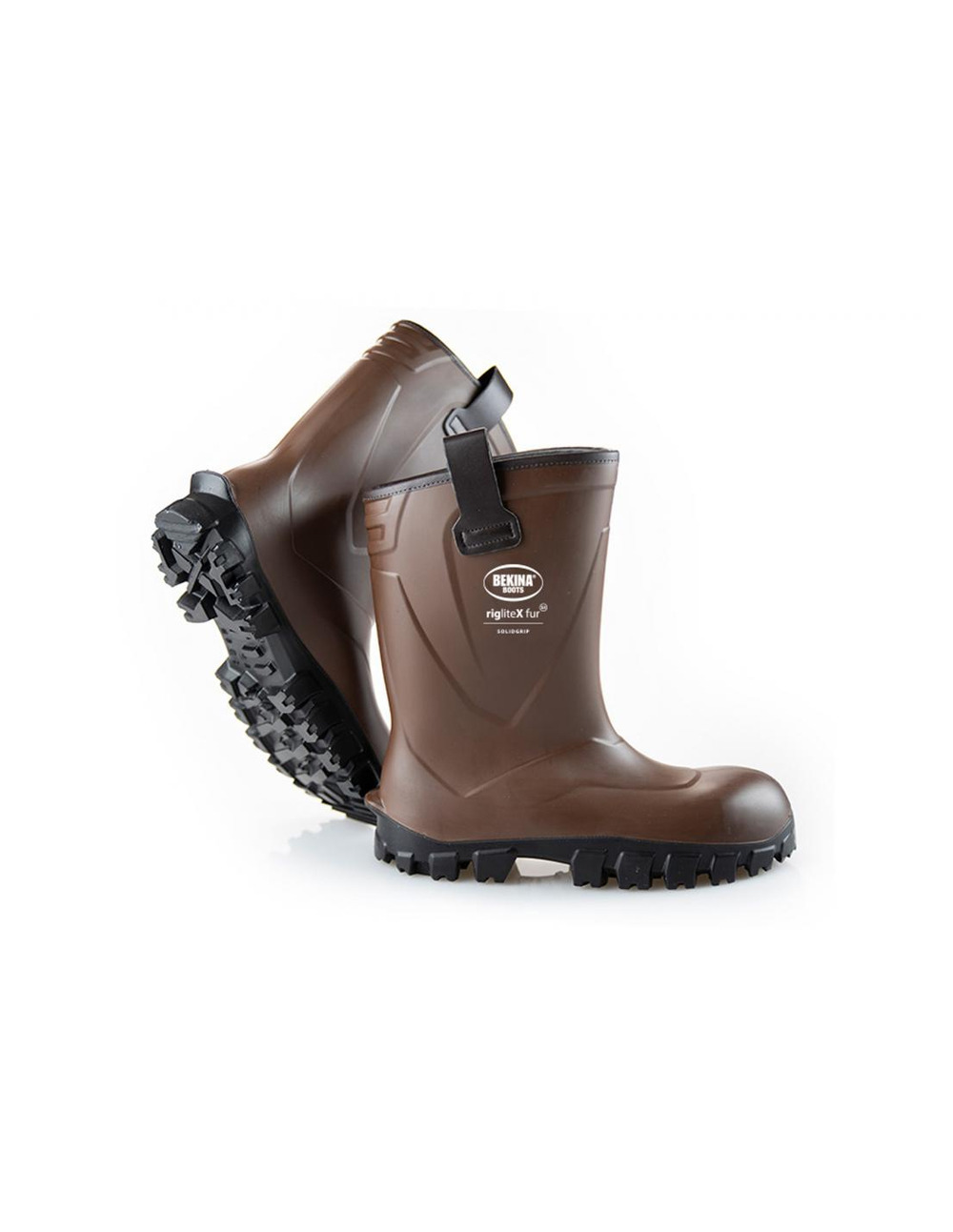 Botte fourrée riglite marron/noir pointure 41 - delta plus