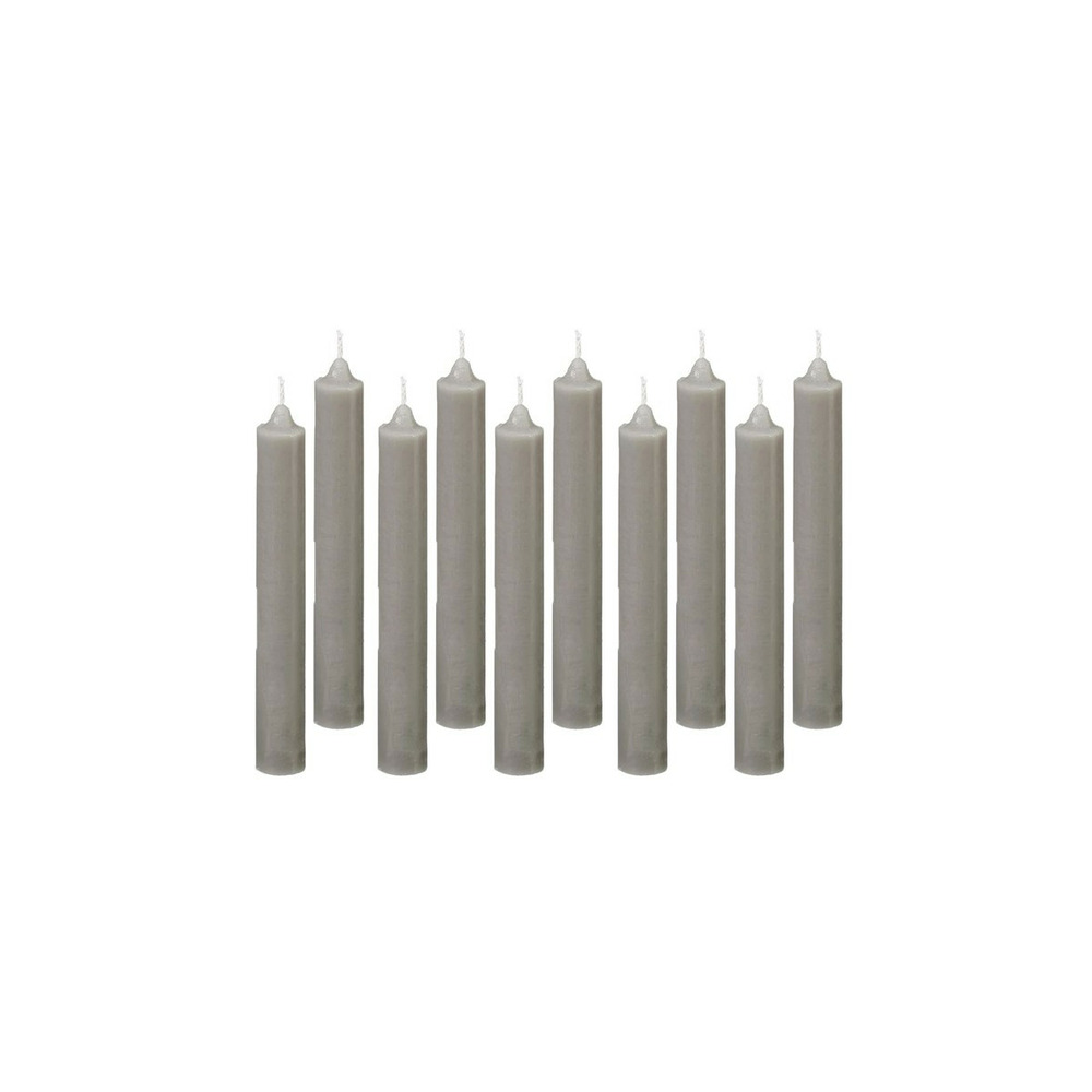 Lot de 10 bougies bâton 