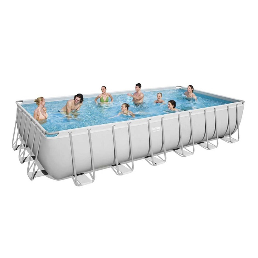 Piscine tubulaire rectangulaire bestway power steel 7,32 x 3,66 x 1,32 m avec filtre à sable