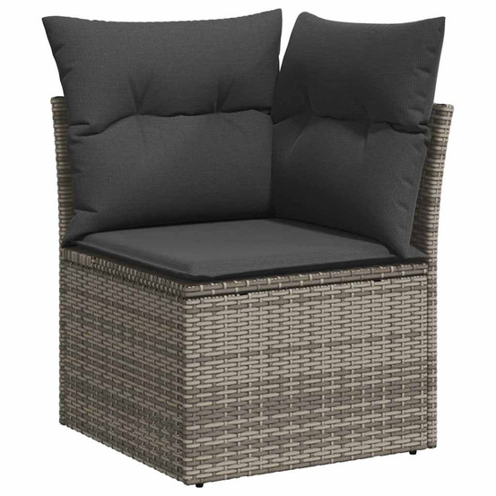 Ensemble de canapé de jardin avec coussin 13 pcs gris