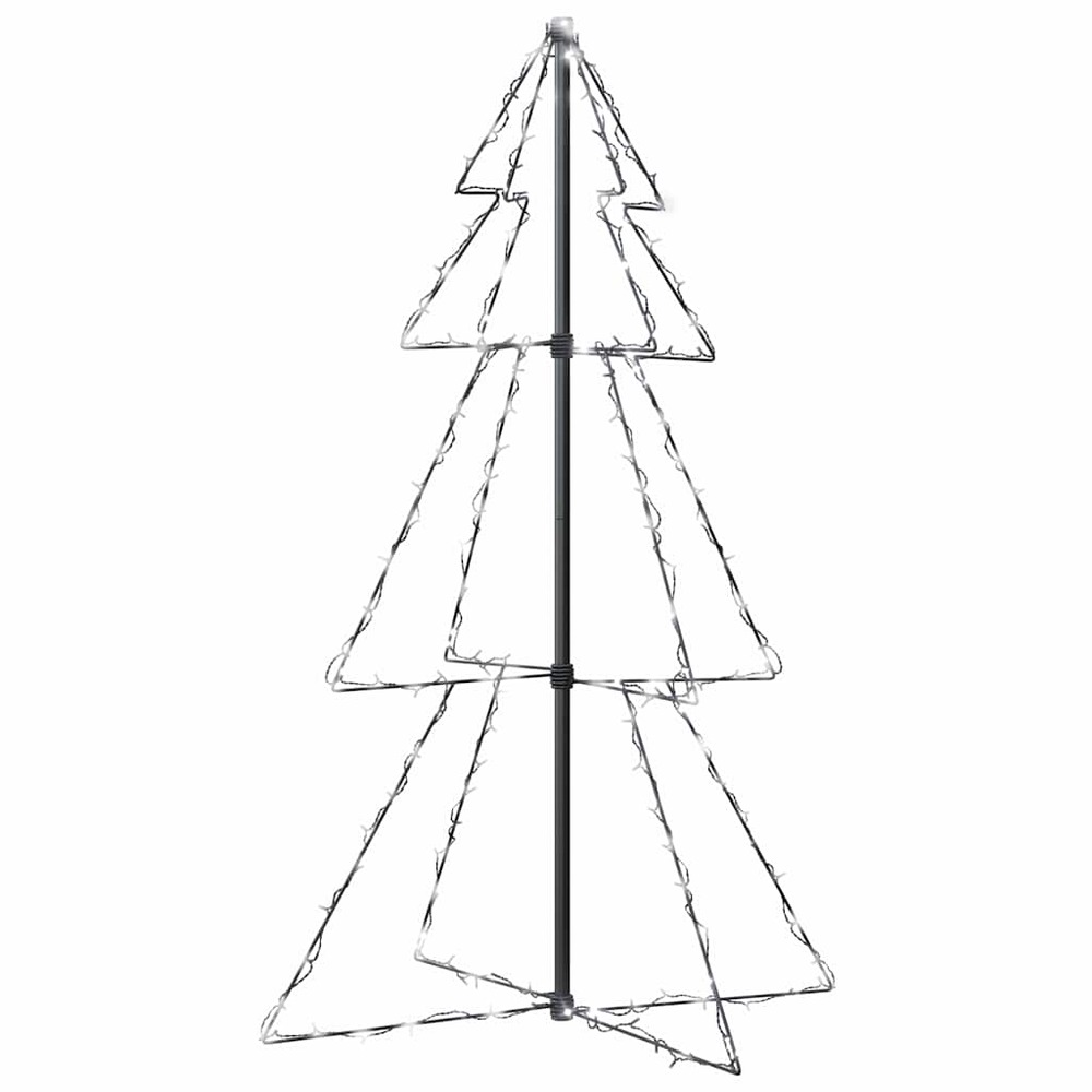 Arbre de noël cône 160 led d'intérieur/d'extérieur 78x120 cm