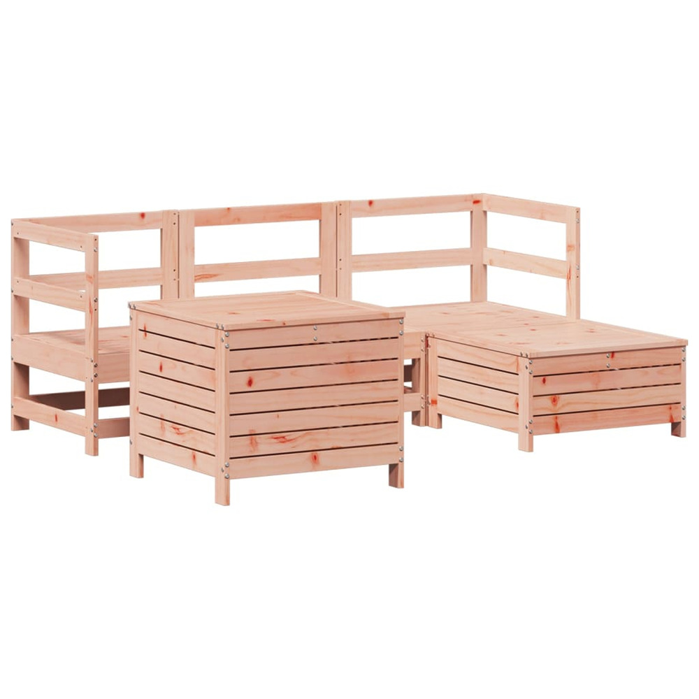 Salon de jardin 5 pcs bois massif sapin de douglas