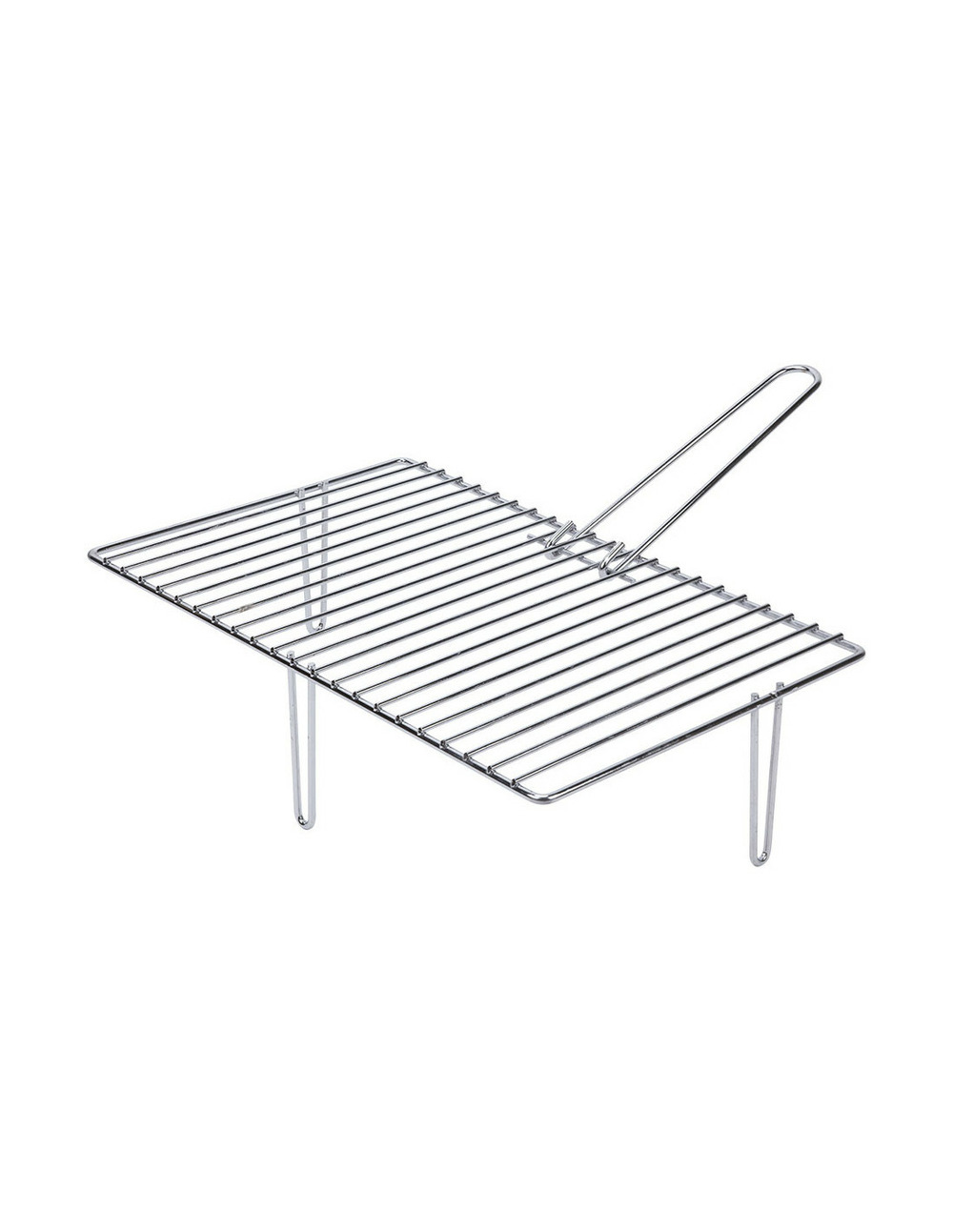 Gril zincé à 3 pieds pour cheminées. 46,6x28cm