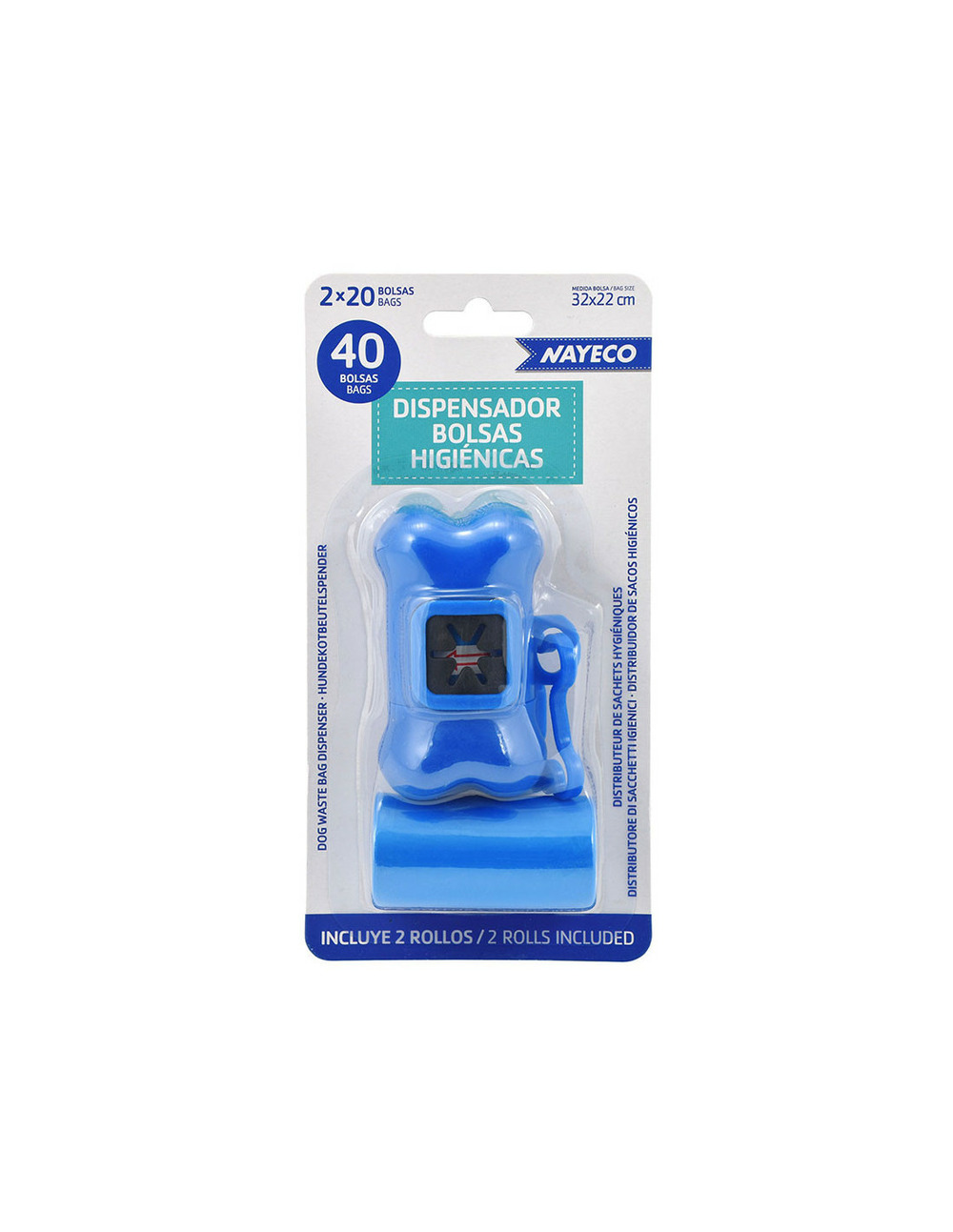 4 porte-sacs + 2 rouleaux de 20 sacs couleurs assorties