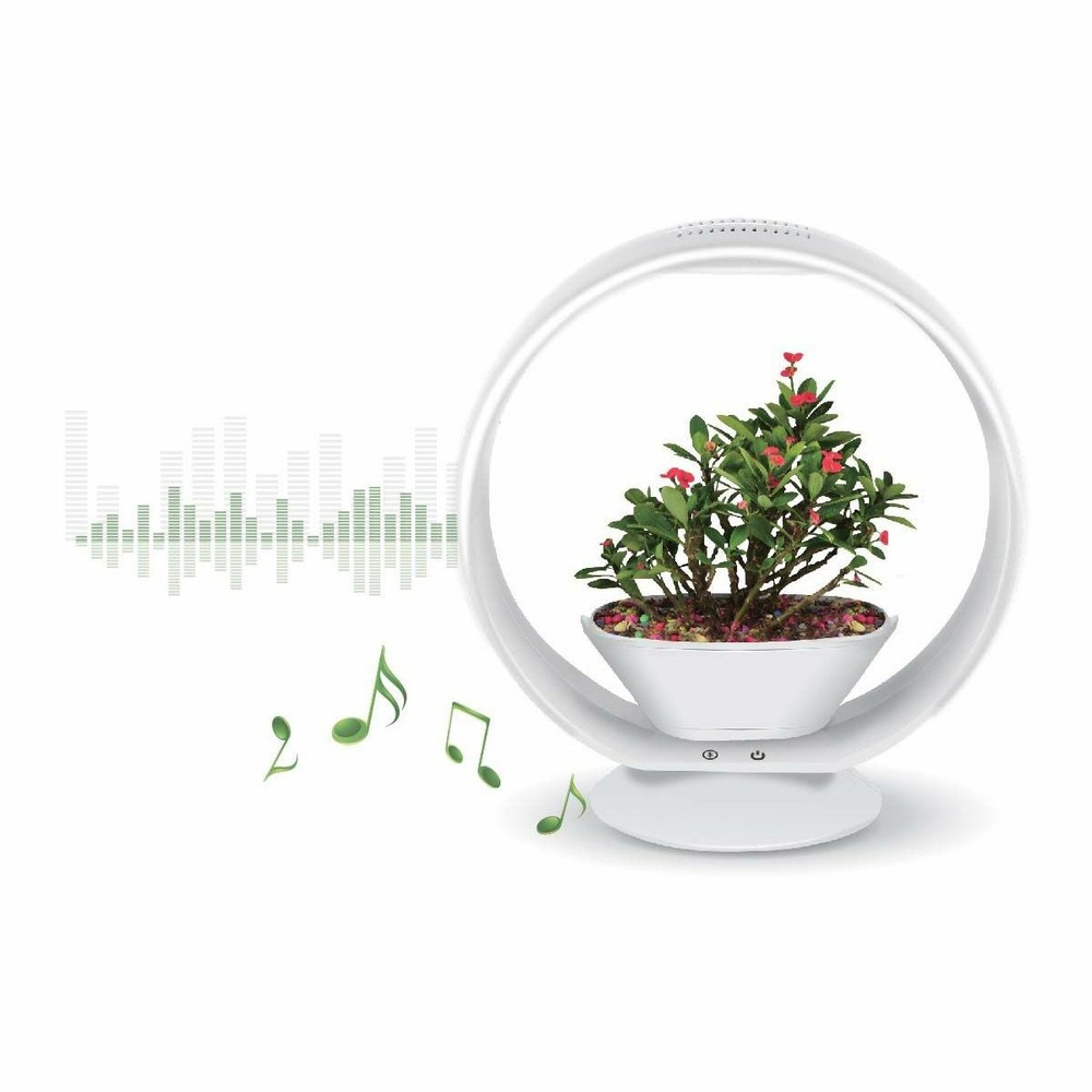 Lampe led ludique avec jardinière intégrée et enceinte bluetooth 25 led