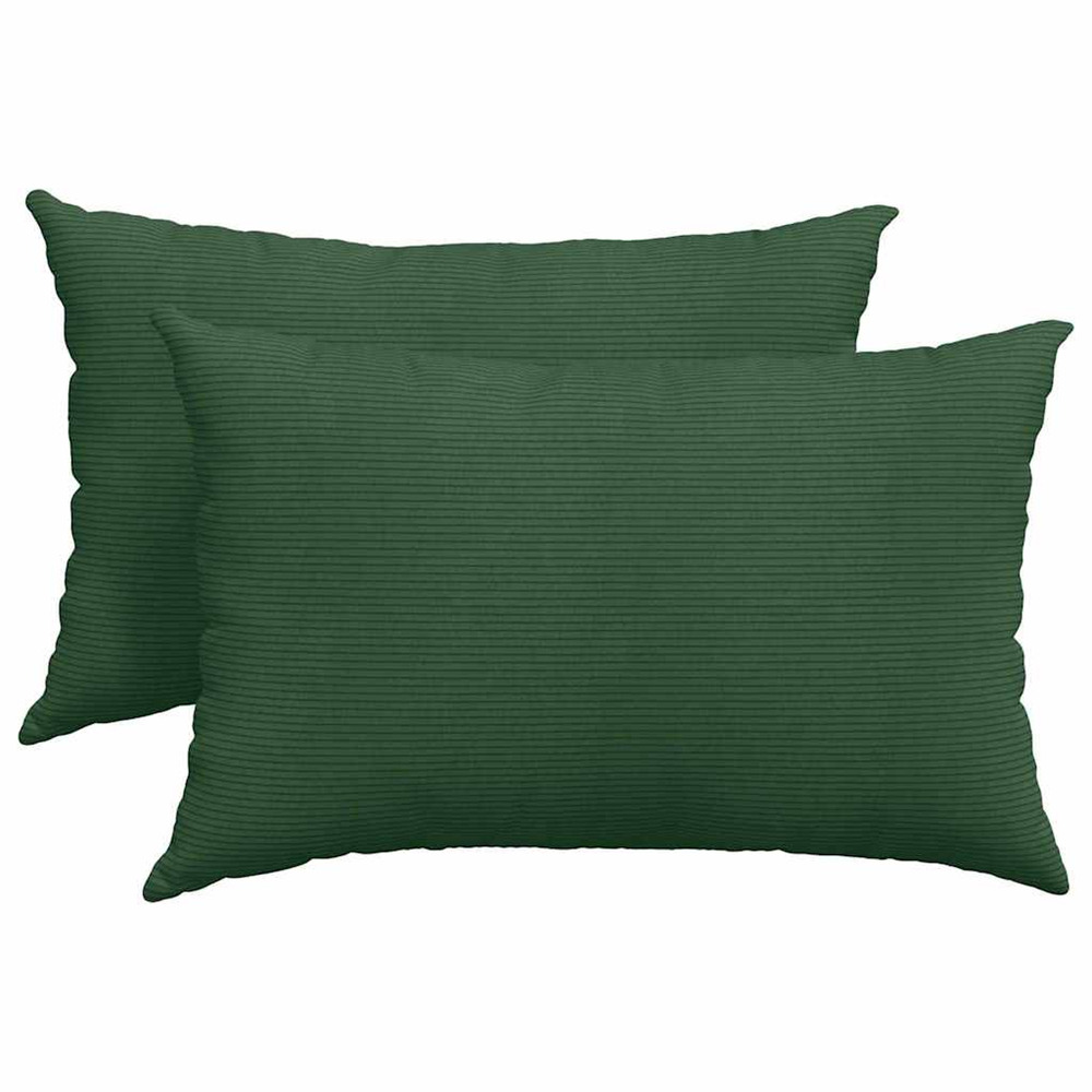 Coussins de canapé 2 pcs vert foncé 60 x 40 cm