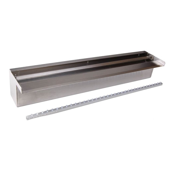 Cascade niagara de jardin 60 cm acier inox et éclairage led