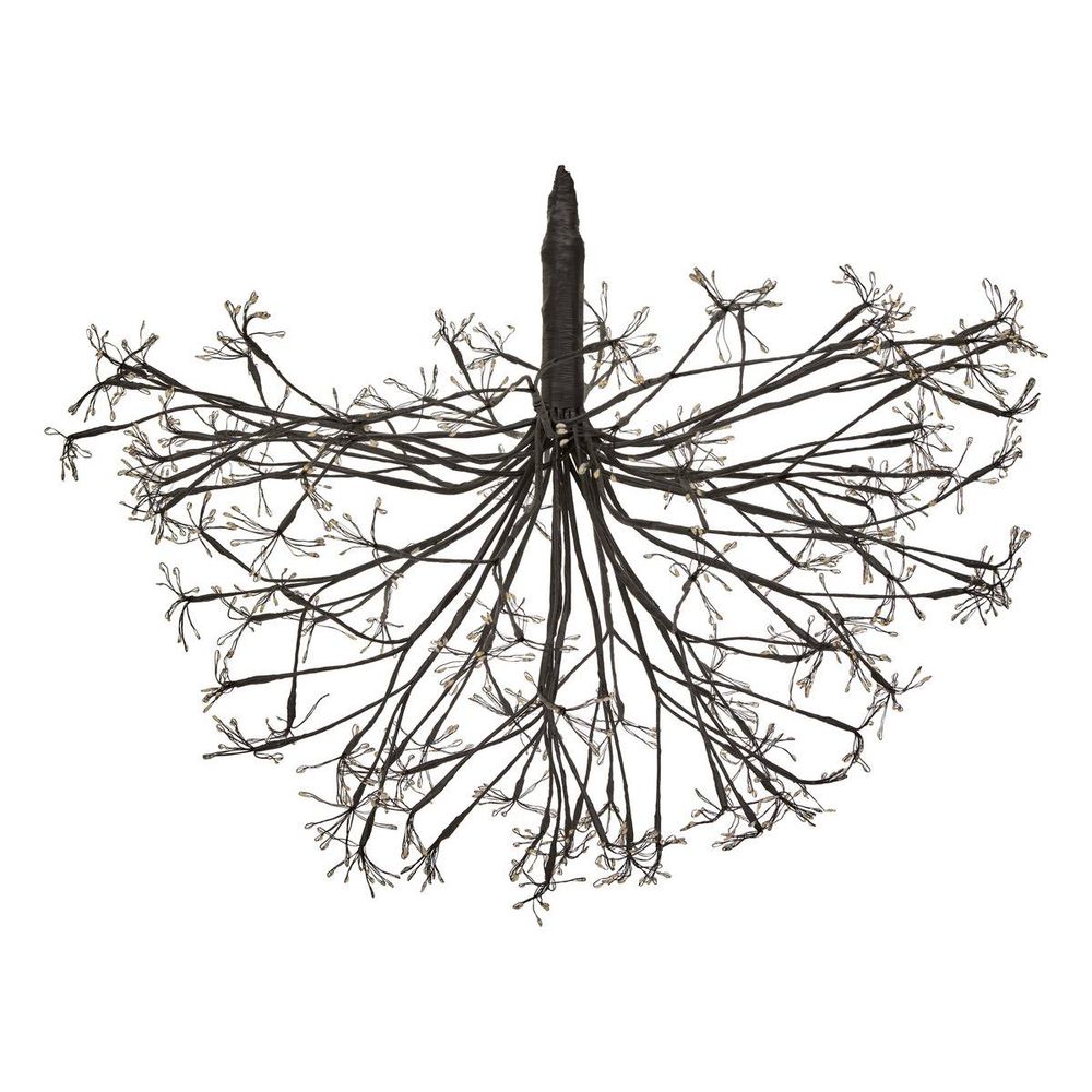 Décoration extérieure boule fleur lumineuse métal 1080 led d.60cm