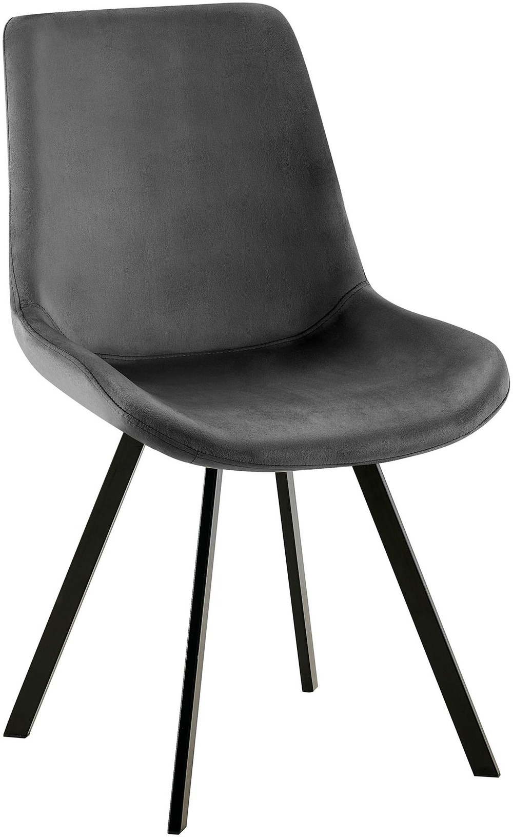 Chaise de salle à manger en velours lewes