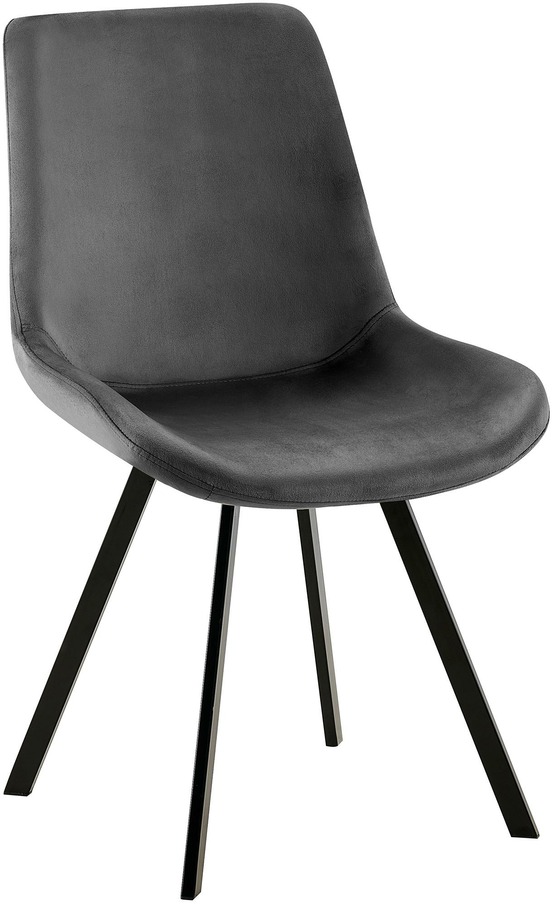 Chaise de salle à manger en velours lewes