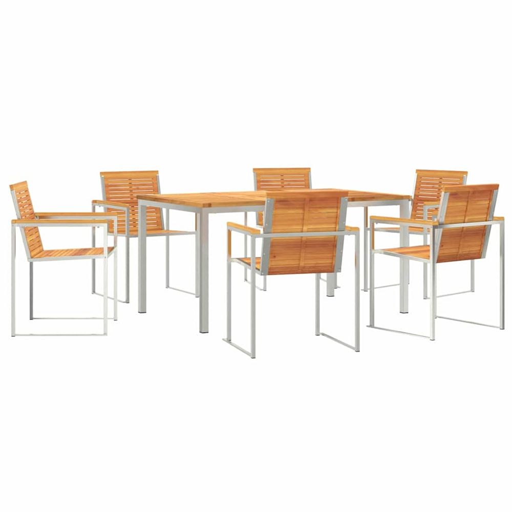 Ensemble de salle à manger pour jardin 7 pc
