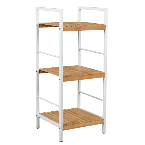 Étagère en métal et bambou ajouré petit