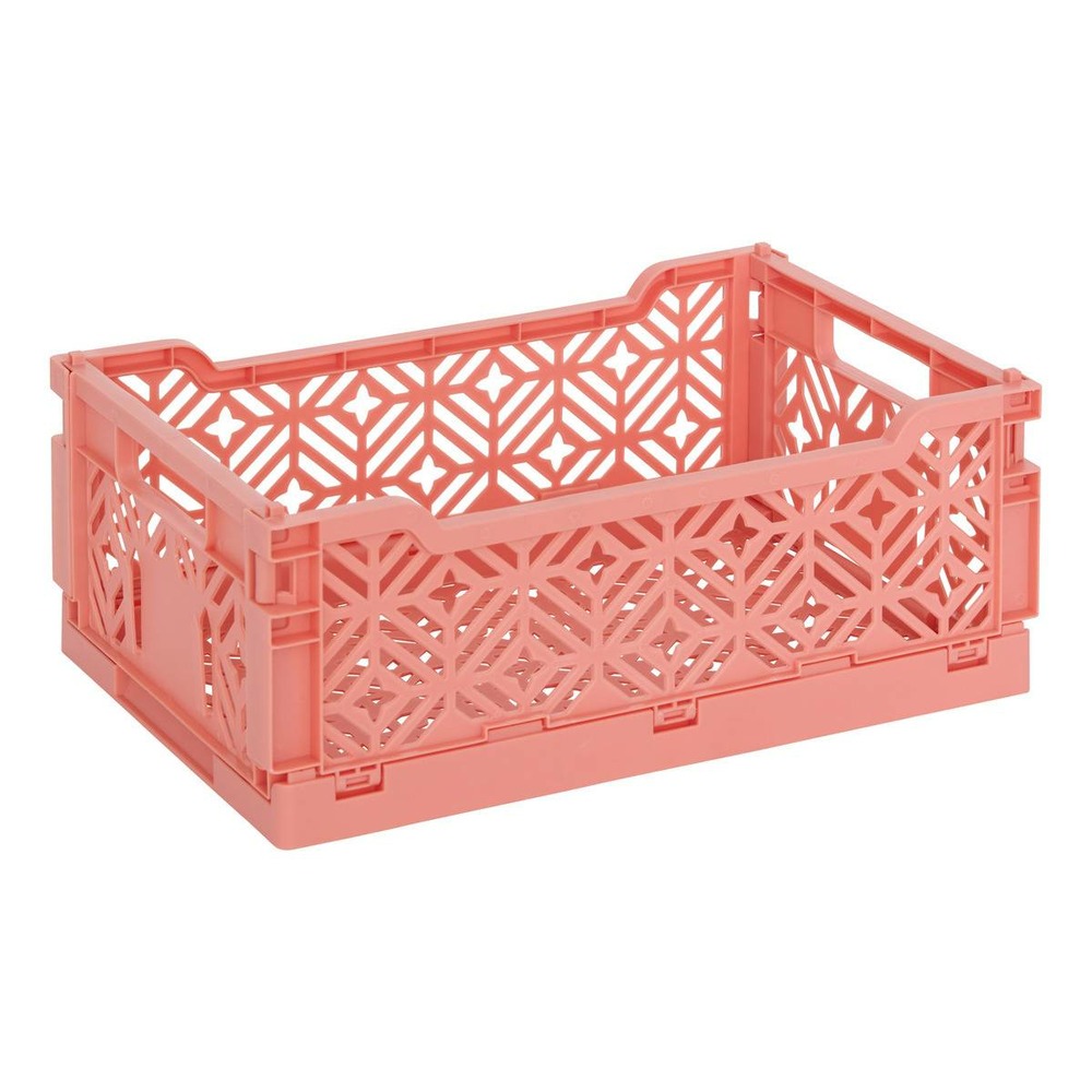 Cagette pliable arry 30x20cm corail