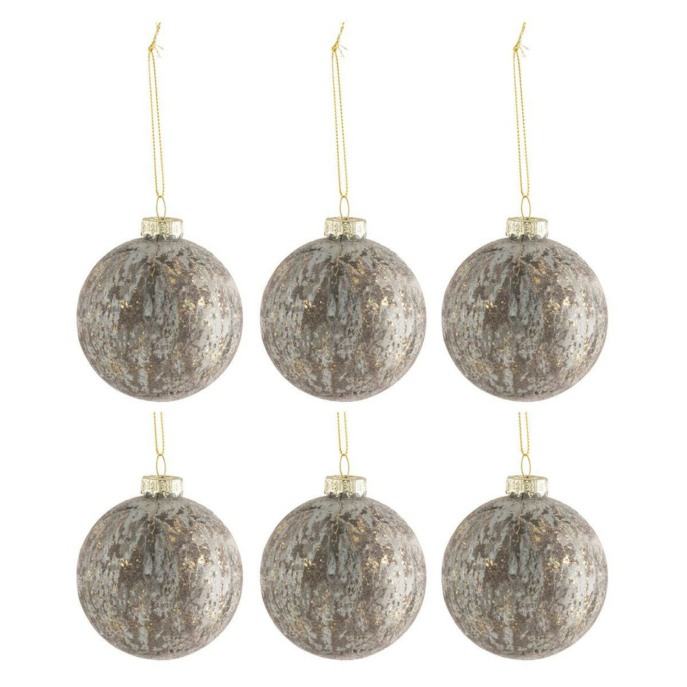 Lot de 6 boules de noël 