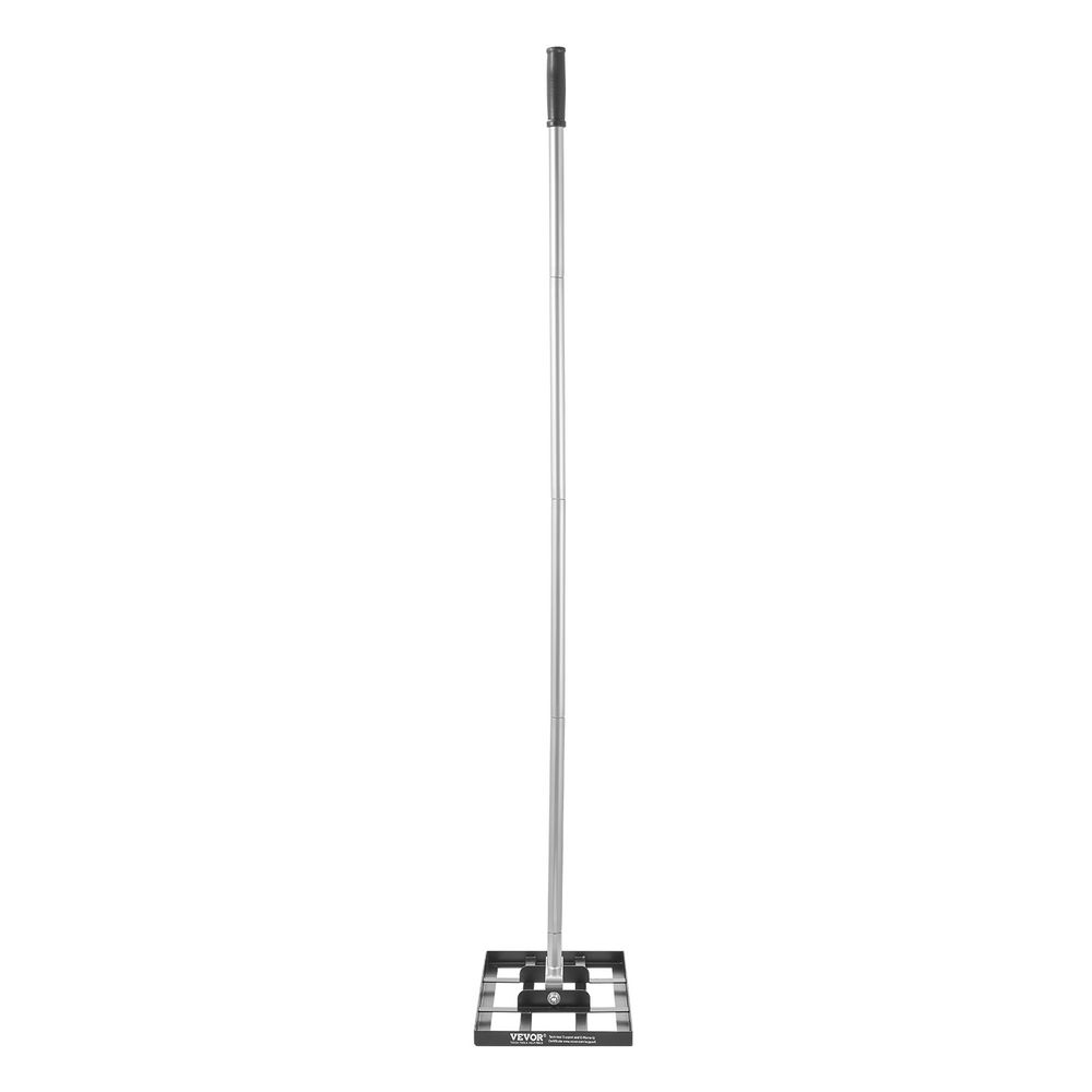 Râteau niveleur de pelouse 431 x 254 mm, manche 1980 mm, acier carbone anti-rouille, pour cour, terrain de golf et jardin