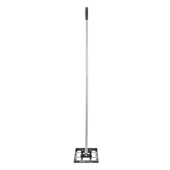 Râteau niveleur de pelouse 431 x 254 mm, manche 1980 mm, acier carbone anti-rouille, pour cour, terrain de golf et jardin