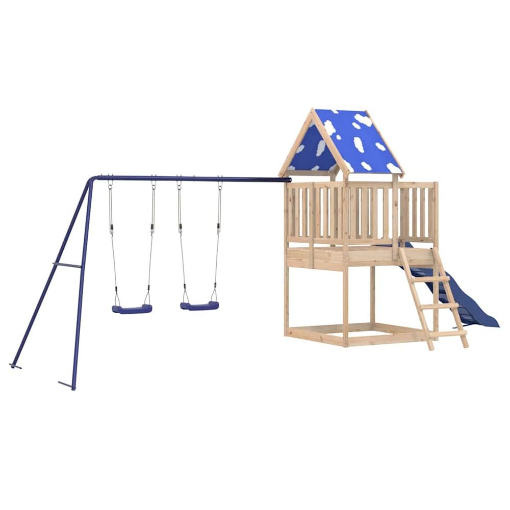 Aire de jeux d'extérieur bois de pin massif