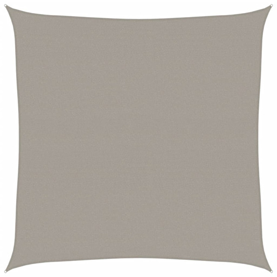 Voile d'ombrage 160 g/m² carré gris clair 5x5 m pehd