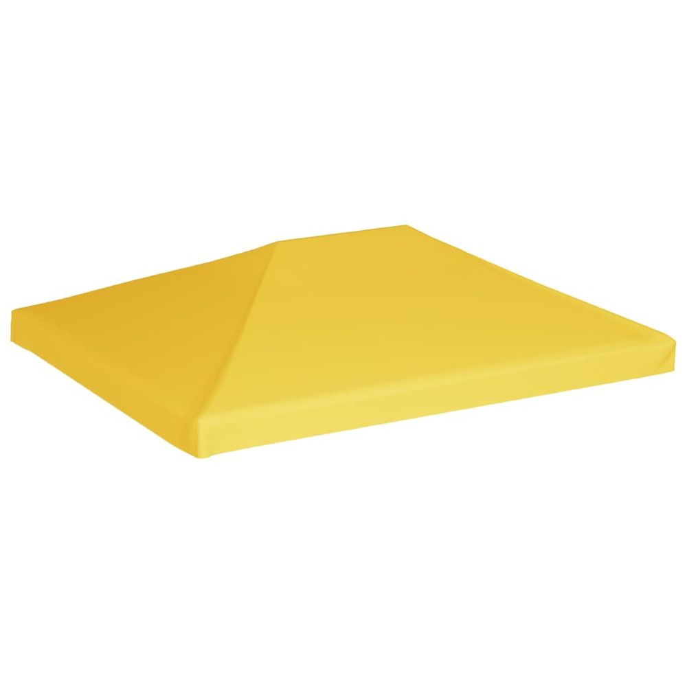Toile de toit de belvédère 270 g/m² 4x3 m jaune