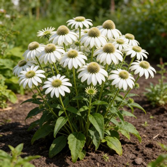Échinacée purpurea white swan 20cm godet 9cm - echinacea