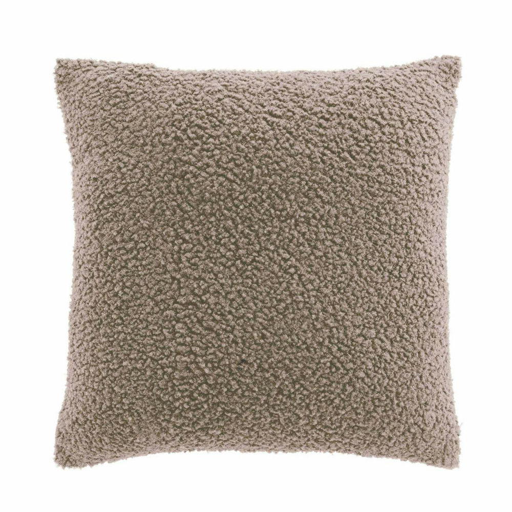 Housse de coussin en tissu bouclette 