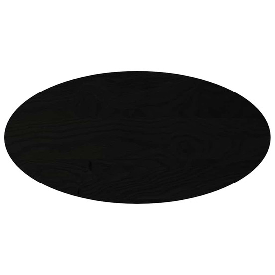 Dessus de table marron foncé 100x50x4cm bois chêne massif ovale