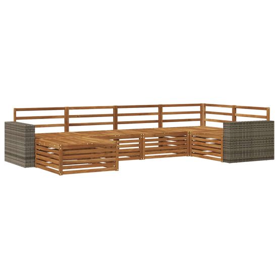 Ensemble de canapés d'extérieur 6 pc naturel