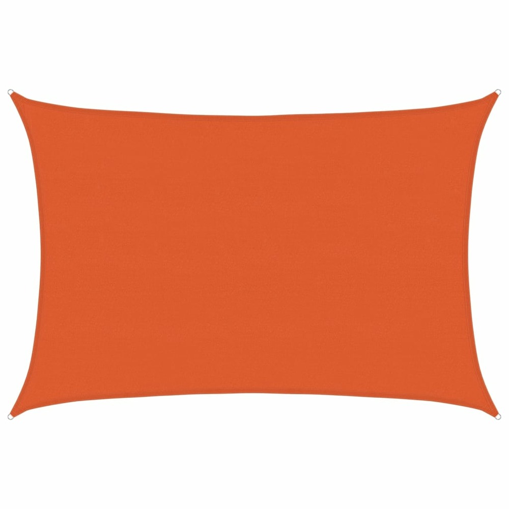 Voile d'ombrage 160 g/m² rectangulaire orange 5x7 m pehd