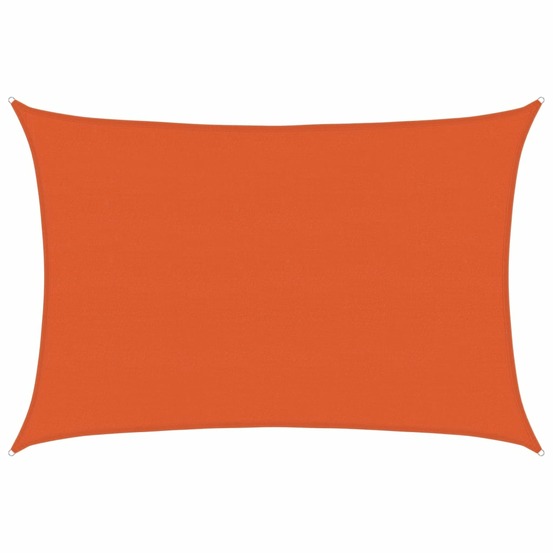 Voile d'ombrage 160 g/m² rectangulaire orange 5x7 m pehd