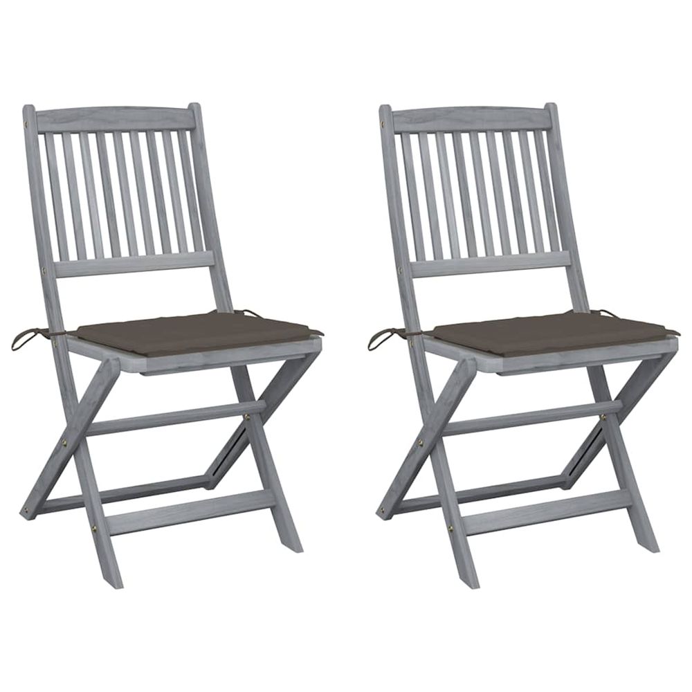Chaises pliables d'extÃ©rieur 2 pcs