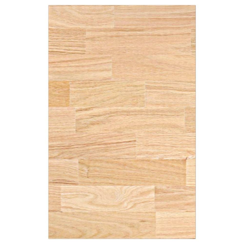 Plan de travail de cuisine bois de chêne massif rectangulaire