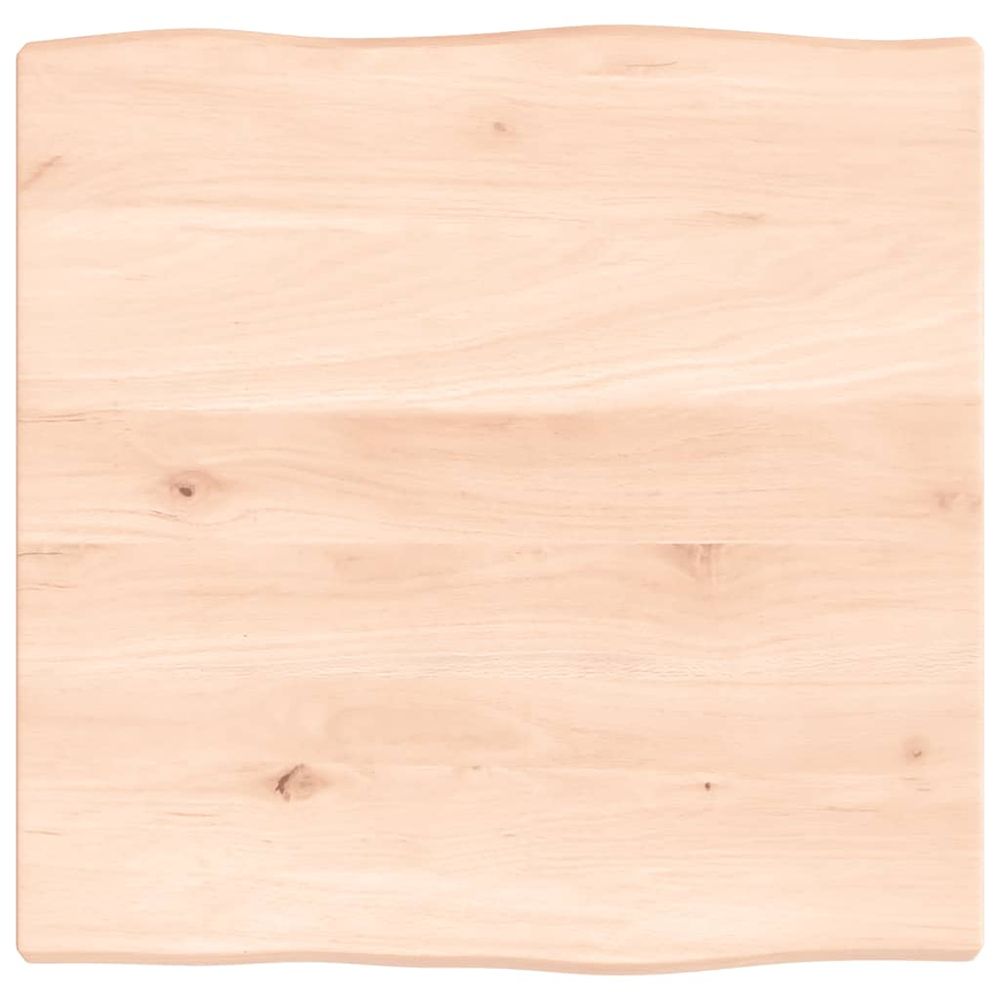 Dessus de table bois chêne massif non traité bordure assortie