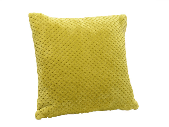 Coussin + housse damier vert olive