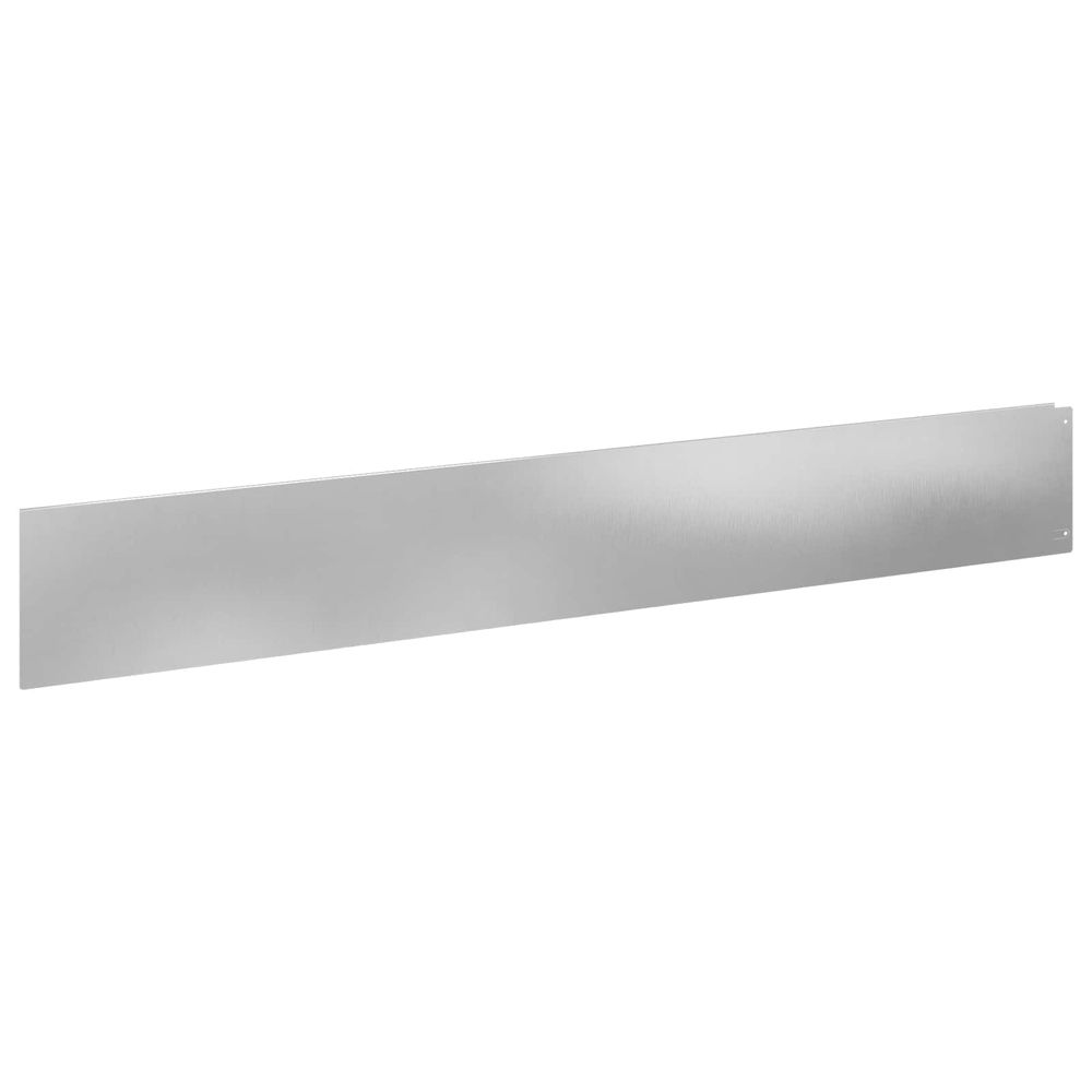 Bordure de pelouse 20 pc 100 x 15 cm acier argenté
