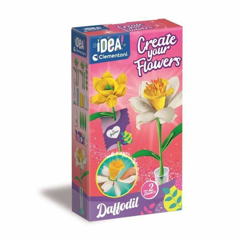 Coffret crée tes fleurs en papier - narcisse