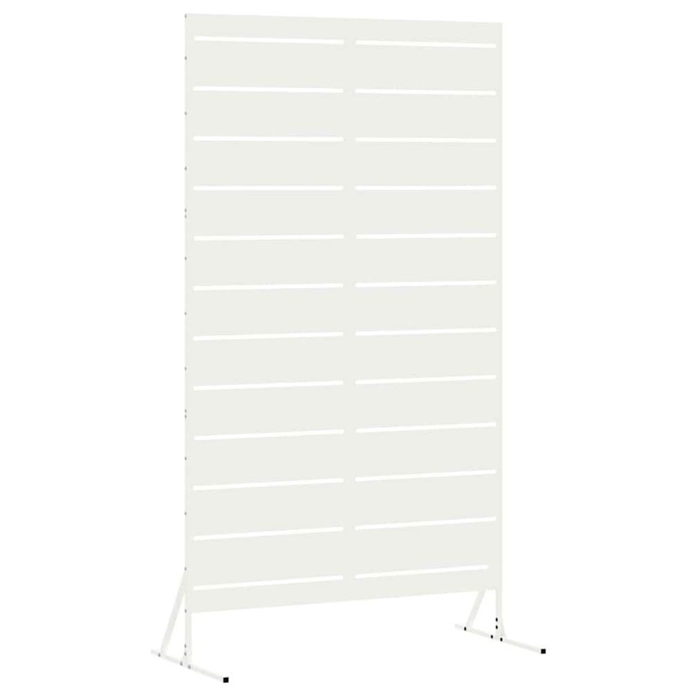 Écran de confidentialité 100 x 50 x 180 cm acier blanc