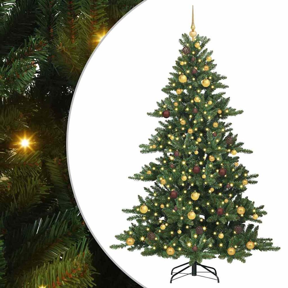 Sapin de noël artificiel à branches articulées vert 210 cm